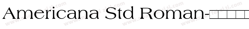 Americana Std Roman字体转换